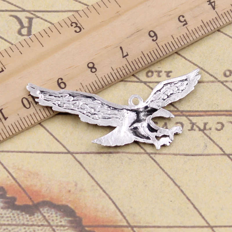 10pcs Charms Hawk Eagle 28x50mm Tibetan Silver Color Pendants Antique Jewelry Making DIY Handmade Craft For Bracelet Necklace