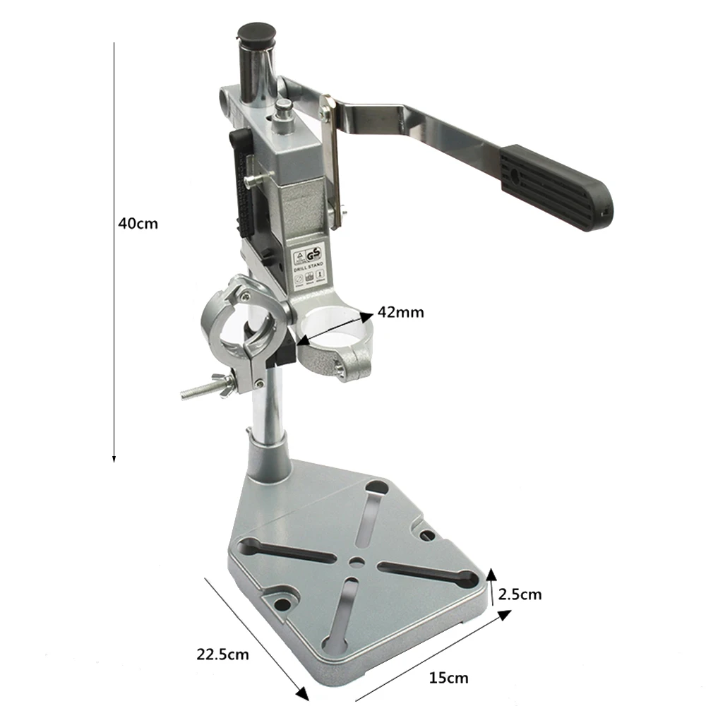 Soporte de taladro eléctrico de 400mm, accesorios de prensa de taladro de banco, marco de Base de herramienta de bricolaje, Portabrocas