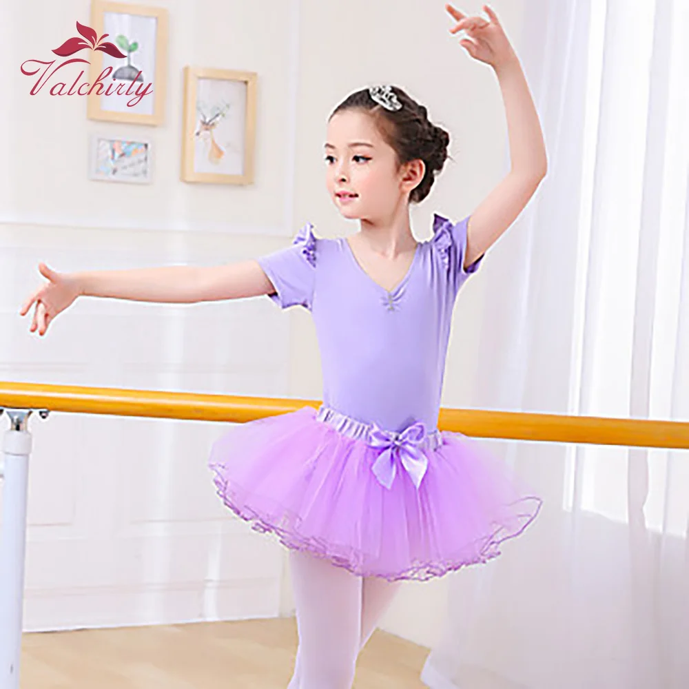 Long Sleeveless Ballet Tutu Dress Soft Cotton Dance Leotard Kids Gymnastics Ballerina Girls Skill Costume