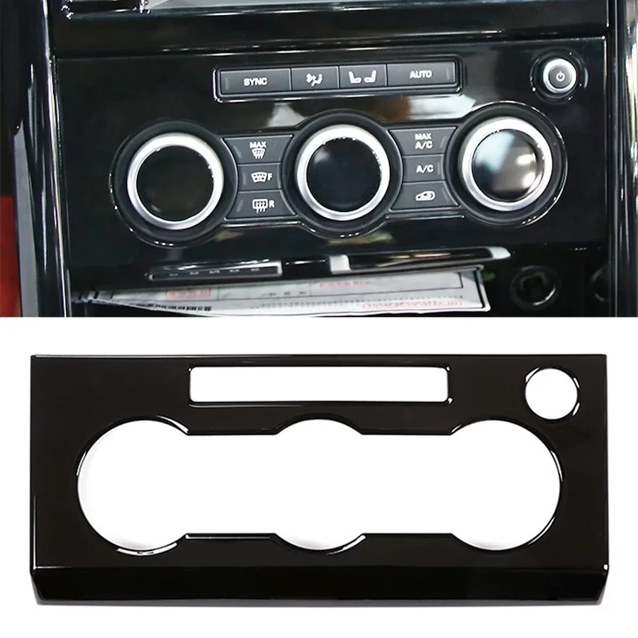 

Wooeight Piano Black Car Air Conditioner Adjust Button Switch Panel Frame Cover Trim Bezel For Land Rover Discovery 5 2017-2020