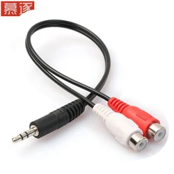 3,5mm Jack Stecker auf 2 cinch-buchse Jack RCA Stereo Audio Kabel Konverter Adapter Hohe Qualität