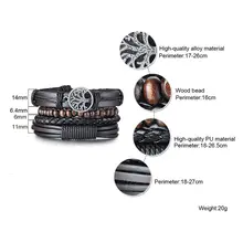 Braided Leather Bracelets for Men #4