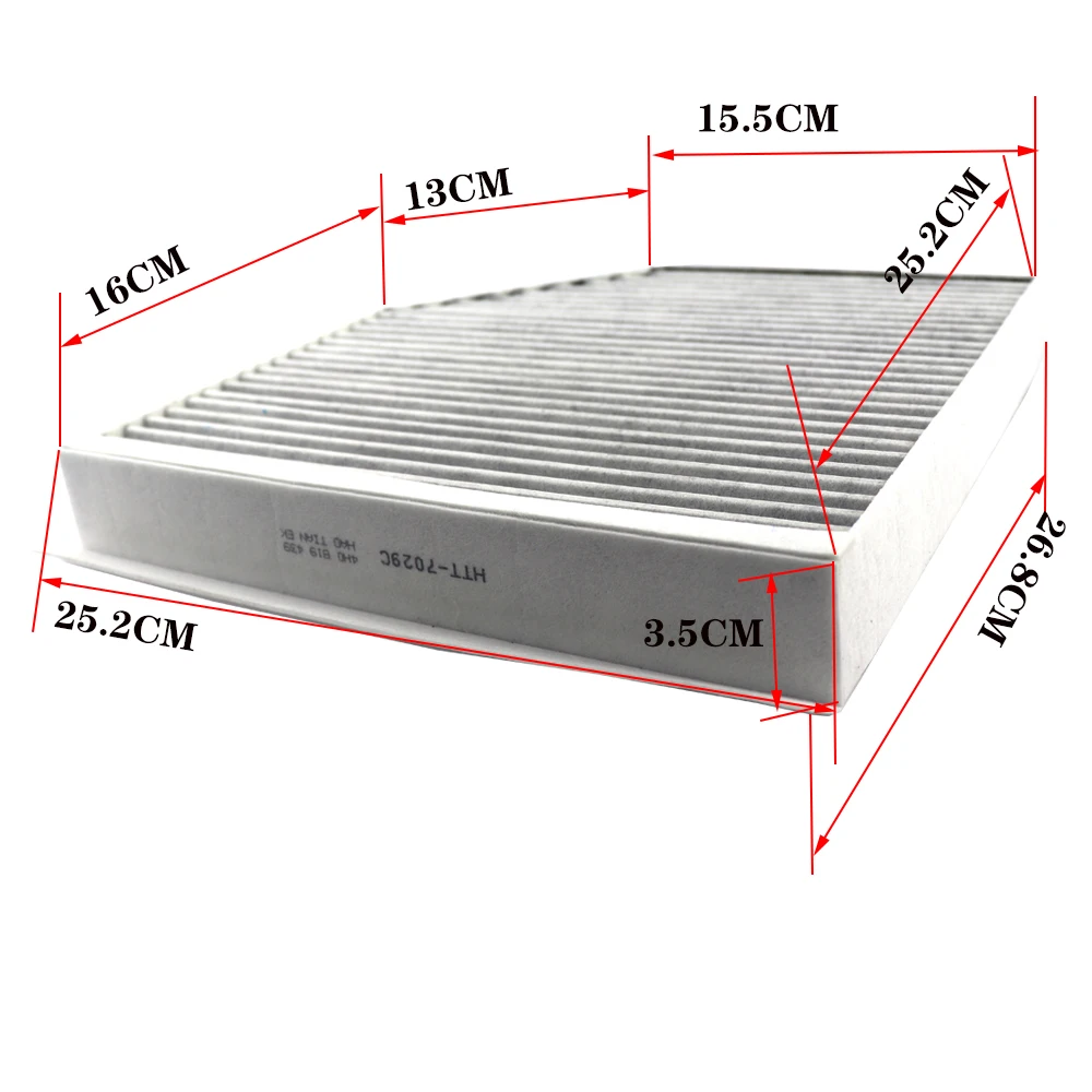 Car Cabin Filter For AUDI A6 Avant (4G5, 4GD, C7) 2011 2012-2018 1.8T 2.0T A6 Avant quattro(C7/4G5/4GD 2017-2018) 2.0T 4H0819439