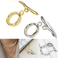 New Irregular Curved OT Clasps Toggle Clasps Connectors For Bracelet Necklace Crafts Making Jewelry Making Supplies Wholesale