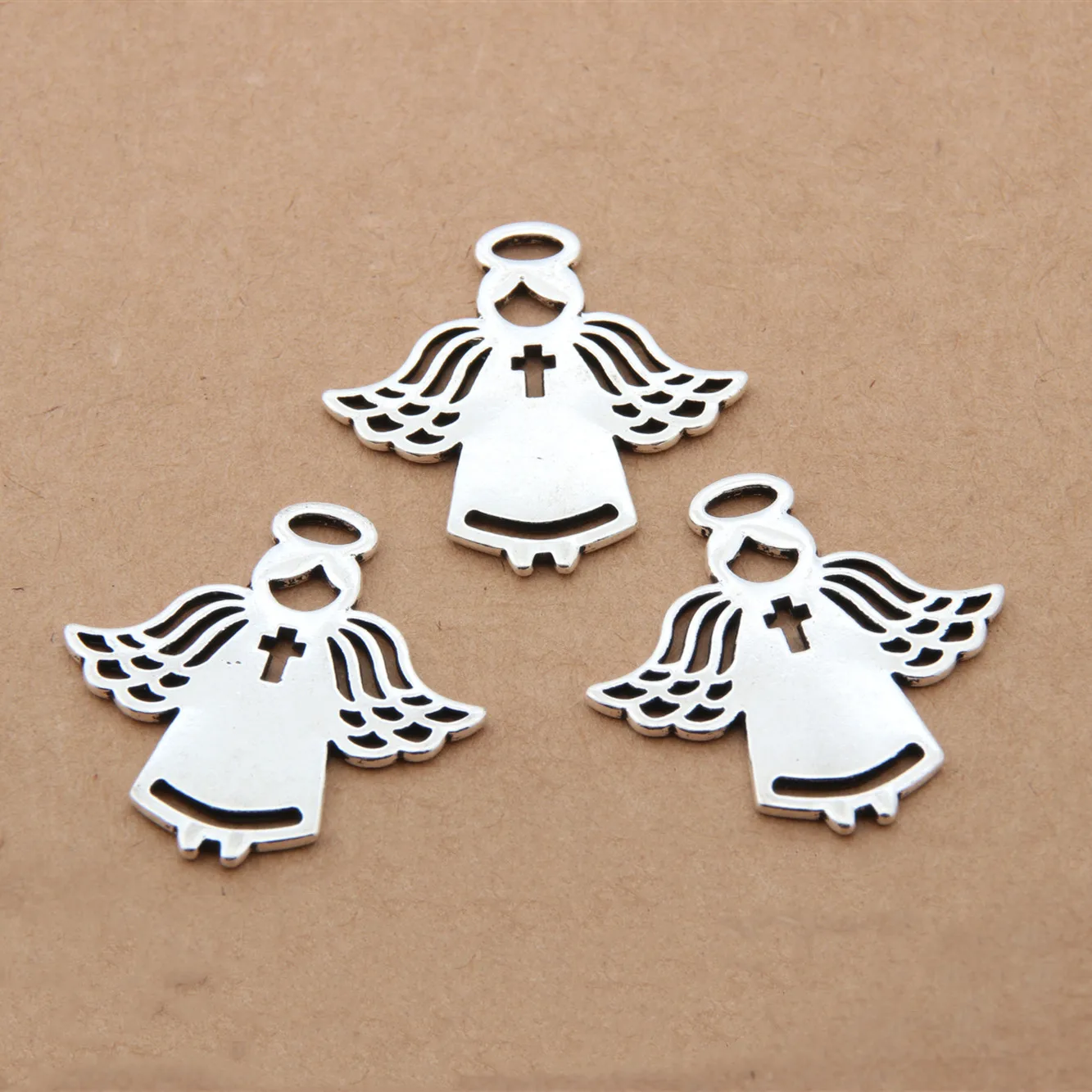 20pcs Silver Color Angels In White Nurse Charms Love And Peace Pendant Bracelet Necklaces Jewelry Supplies