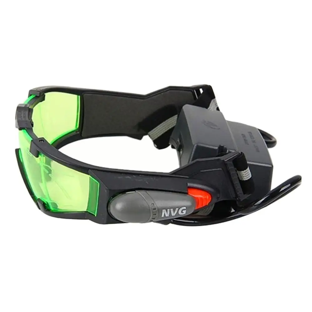 Adjustable LED Night Vision Glass Goggles Motorbike Racing Hunting Windproof Glasses With Flip-out Light