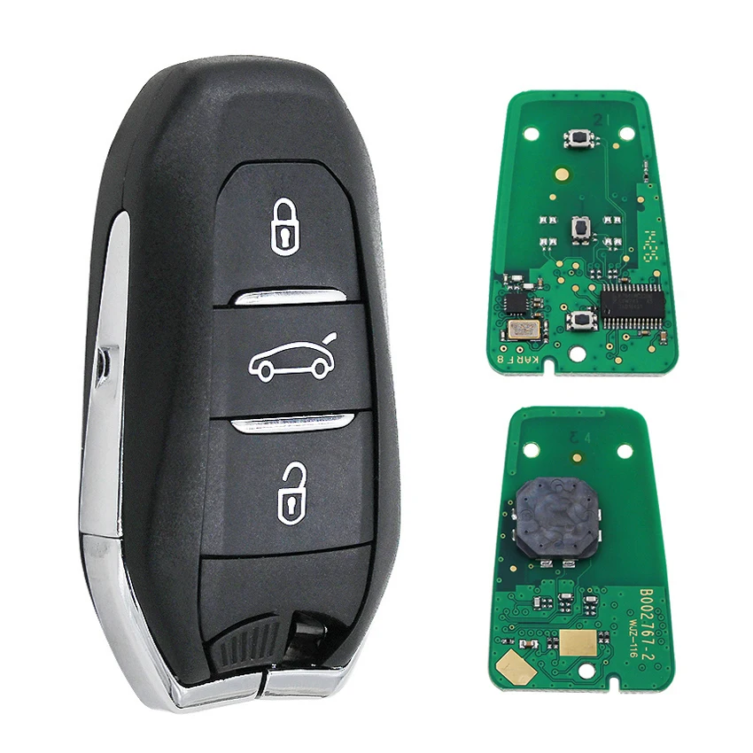 DS Smart Keyless Go Remote Key 3 Buttons 433MHz PCF7945 46 Chip dla Peugeot 308 508 dla Citroen C4 DS4 DS5 Klucz awaryjny HU83