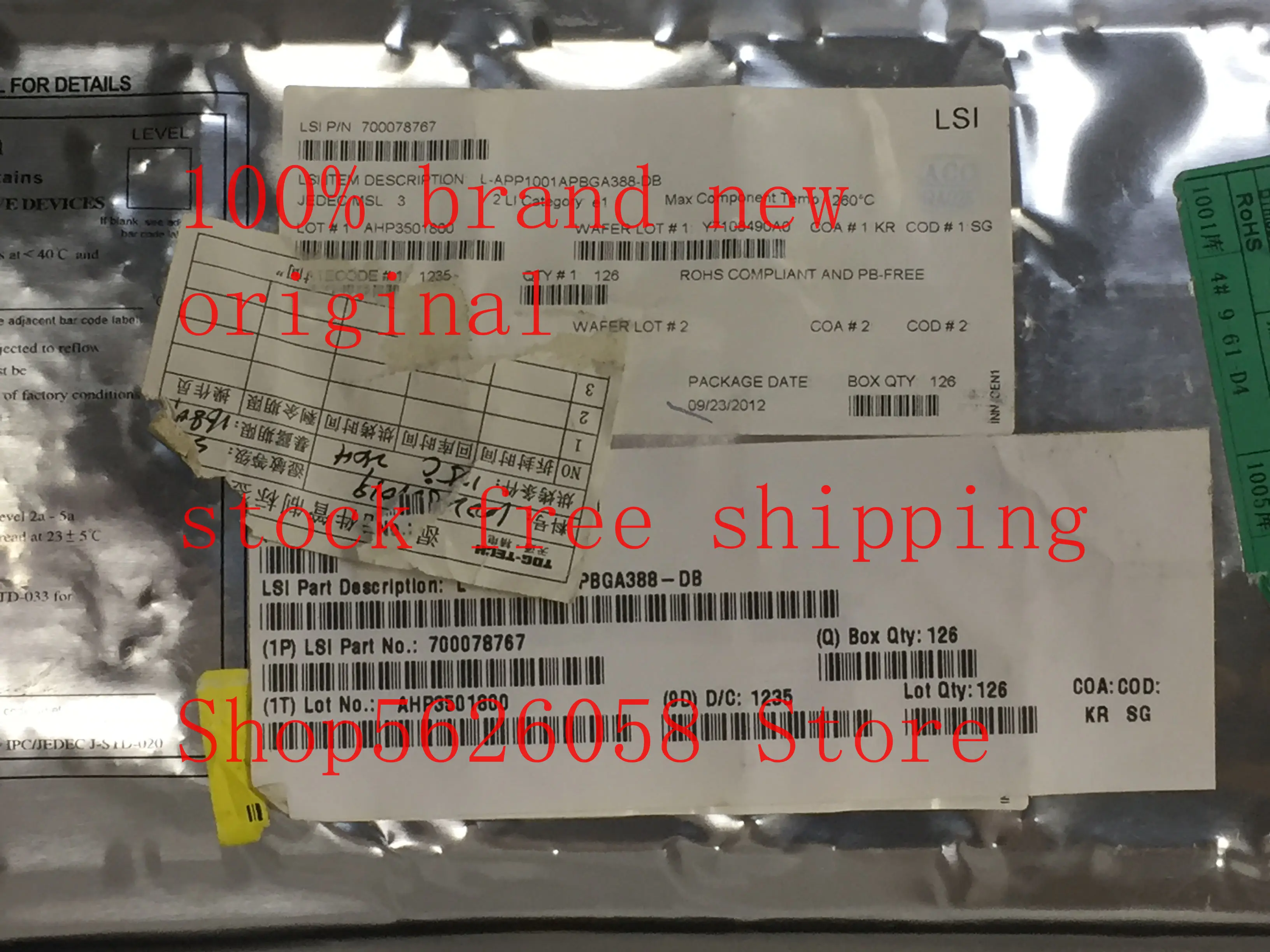 

1PCS/LOT L-APP1001APBGA388-DB APP1001APBGA388-DB APP1001APBGA388 BGA 100% brand new in stock
