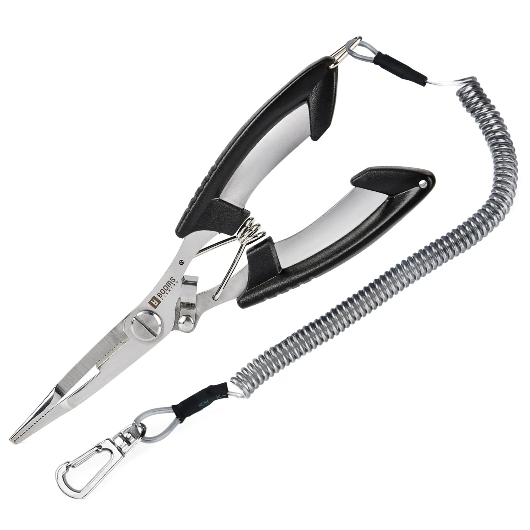 Booms Fishing H01 Multifunctional Fishing Pliers Scissor Stainless Steel  Fishing Tool with Lanyard