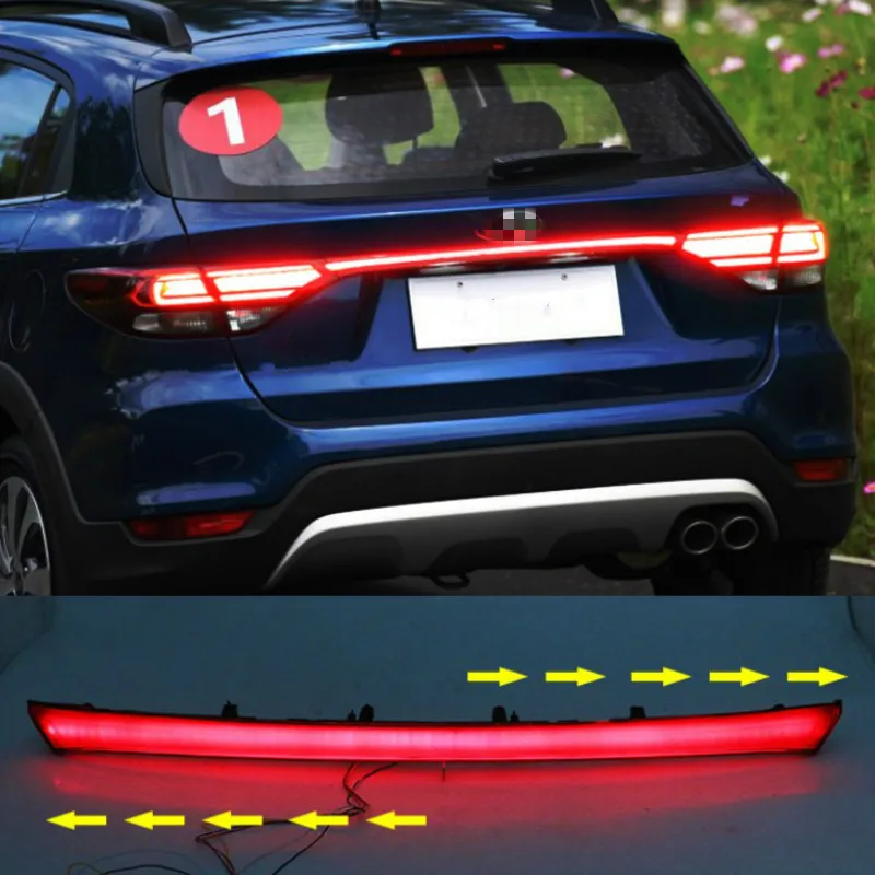 Rear Bumper Trunk Light For Kia Rio 4 X-line 2017 2018 2019 KX Cross Car LED Rear Fog Lamp Brake Dynamic Turn Signal Reflector