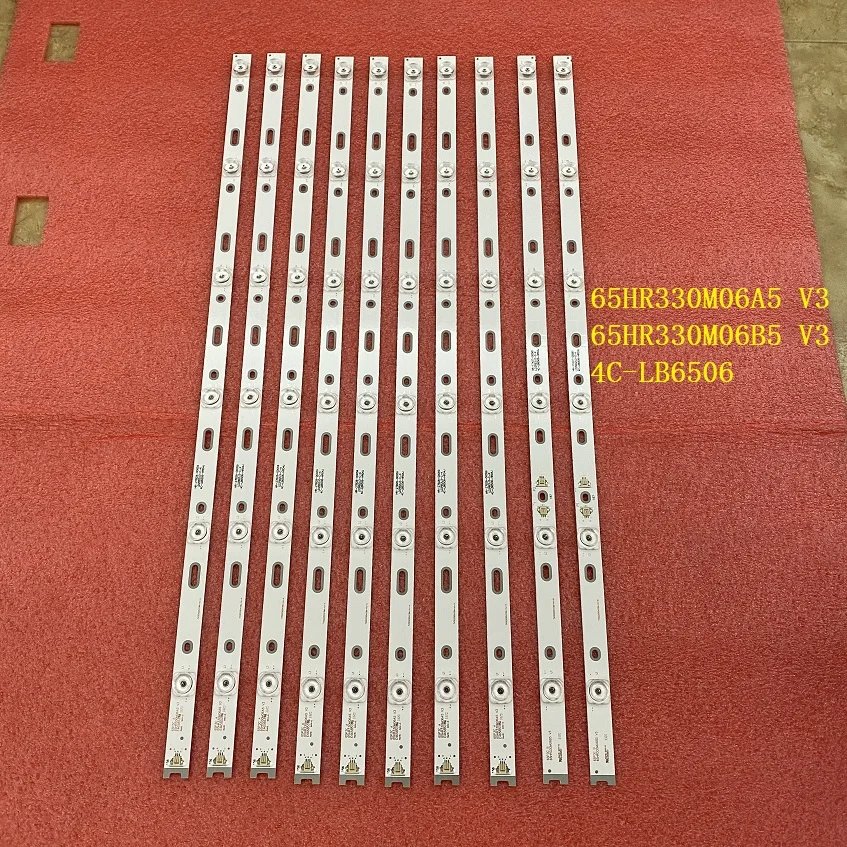 10pcs/set LED backlight strip for TCL U65P6096 Thomson 65UE6596 65UC6006S 65UC6586 65UC6596 65UC6016 65US6106 4C-LB6506-YH02J