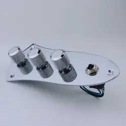 1 Set GUYKER BJB Preamp/tone control w/gain for JB bass(With Jazz Bass Control Plate+Control Knob)