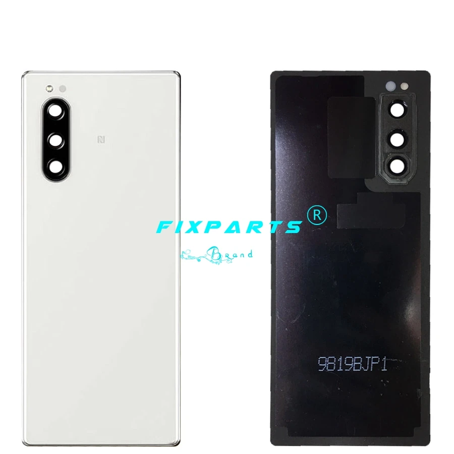 Black White New Cover For Sony Xperia 5 Battery Cover J9210 Rear Door Housing Back Case Replaced Phone For SONY 5 Battery Cover