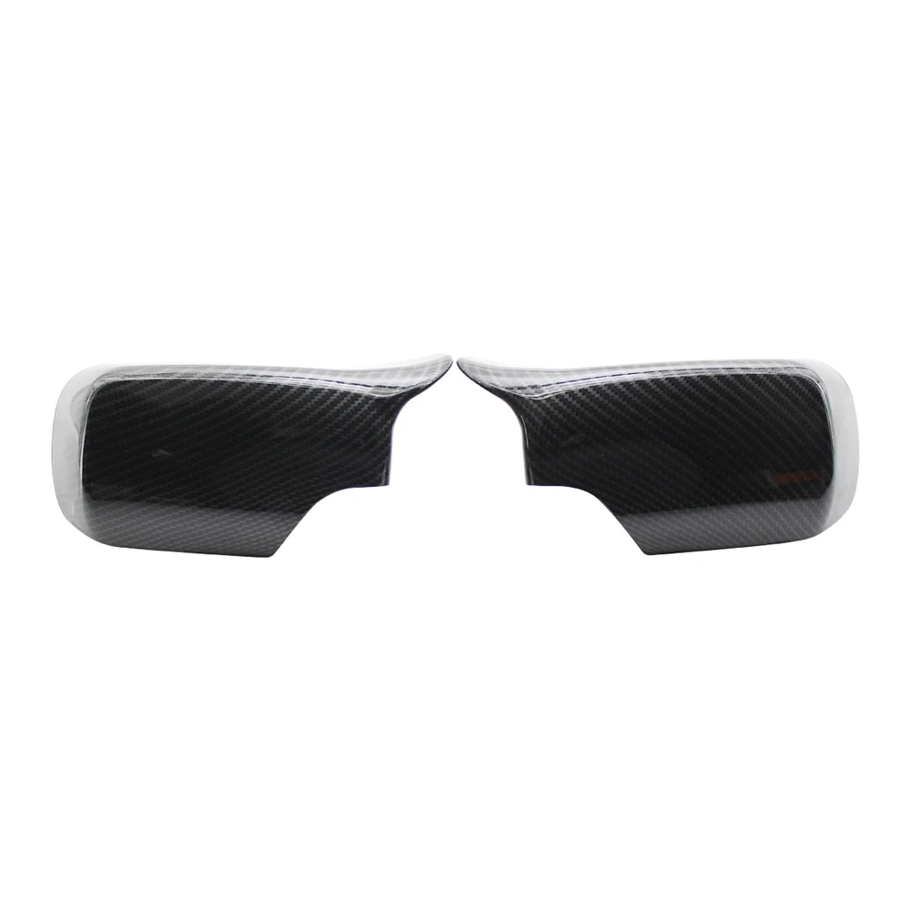 Rearview Mirror Cover Caps Carbon Fiber / Black For BMW E46 E39 4door 325i 330i 525i 530i 540i 1998 1999 2000 2001 2002-2005