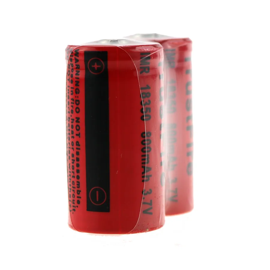 TrustFire IMR 18350 800mAh Battery Rechargeable Lithium-ion Batteries Power Source For LED Flashlights Headlamps Cameras Toys