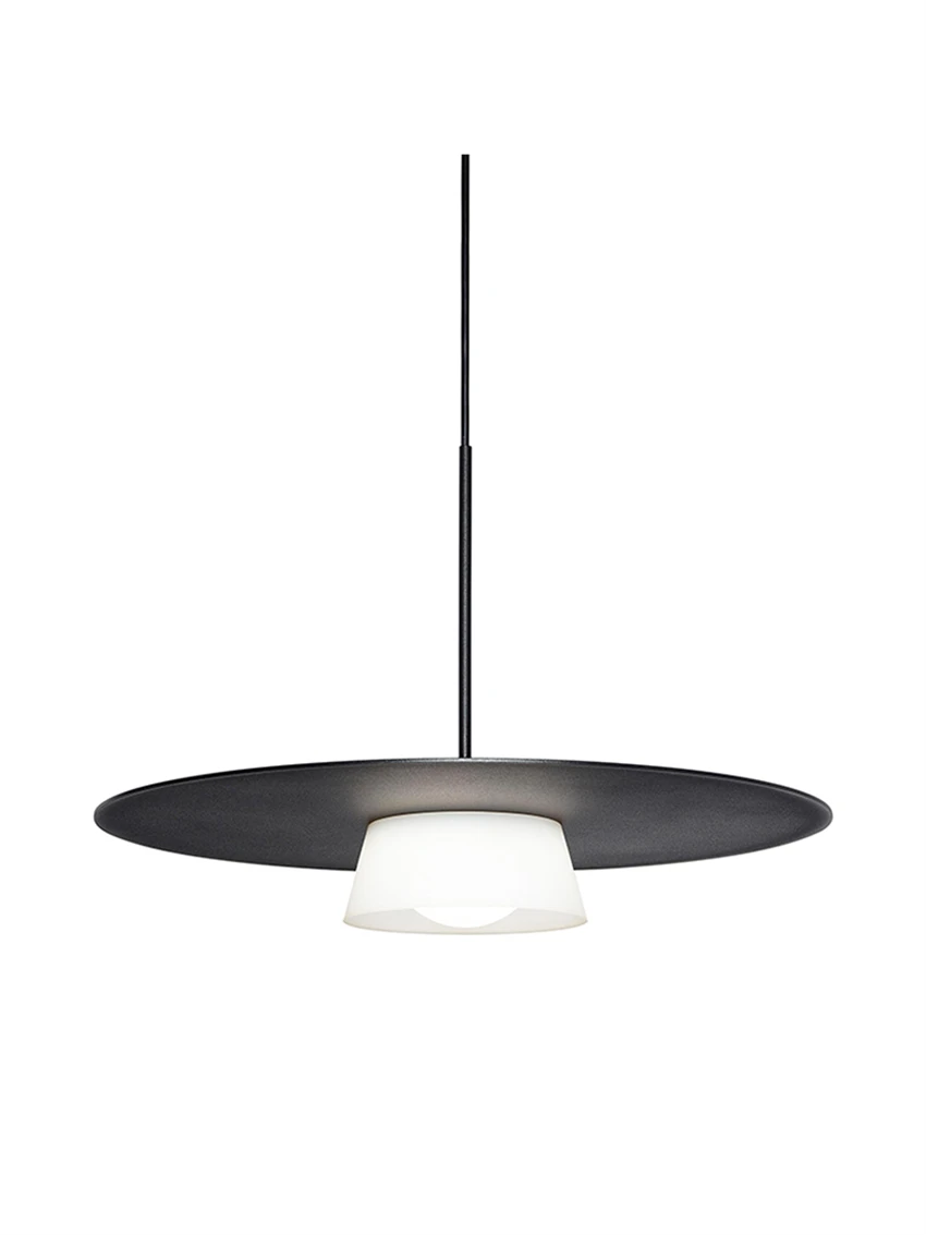 Nordic black white round pendant lights restaurant kitchen living room lamp hall bedroom art deco hanging lights luminaires