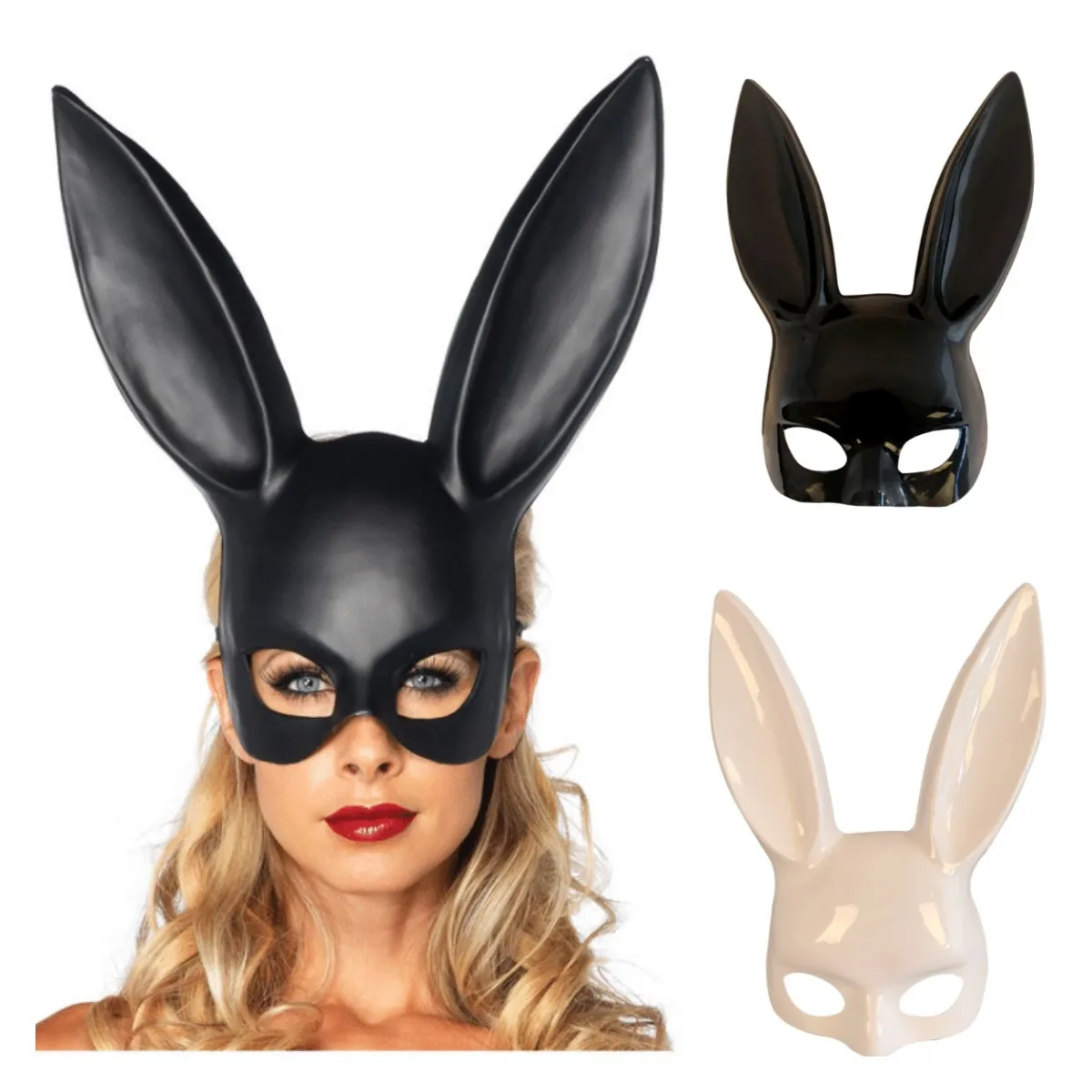 

Women's Halloween Cosplay sexy rabbit mask party bar nightclub Costume Accessories rabbit ear half face mask