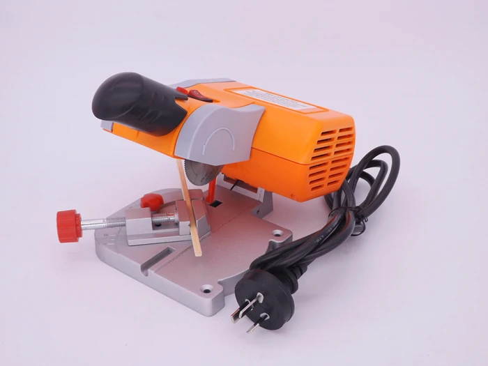 45 Degree Mini Cutting Machine Bench Cut-off Saw Steel Blade Diy Tools For cutting Metal Wood Plastic With Adjust Miter Gauge