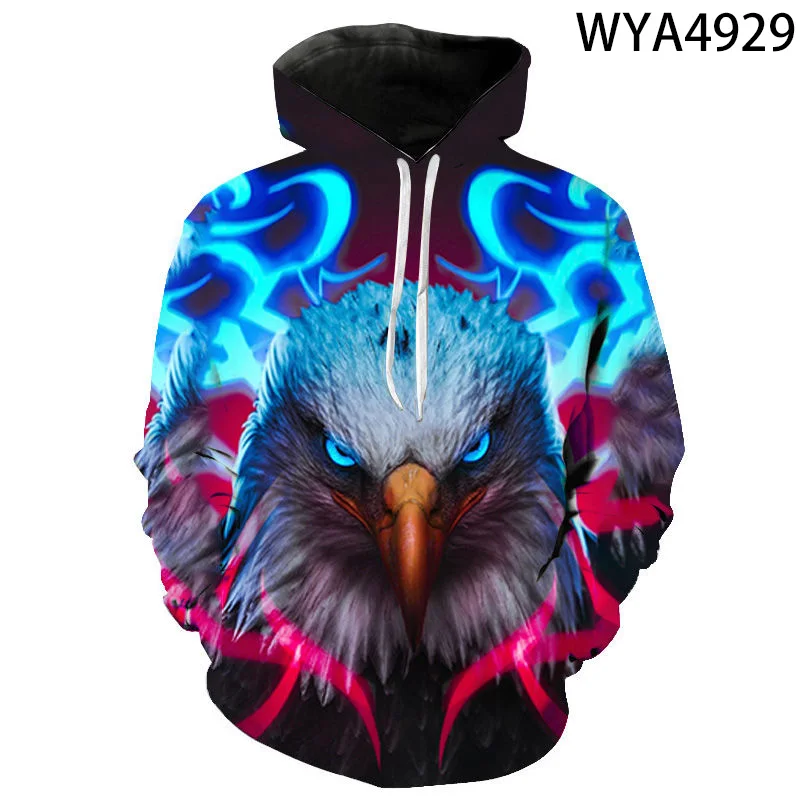 

Sweatshirts Casual New Men Women Children Eagle Animal Series 3D Printed Hoodie Pullover Streetwear Boy Girl Fashion Hooded Tops