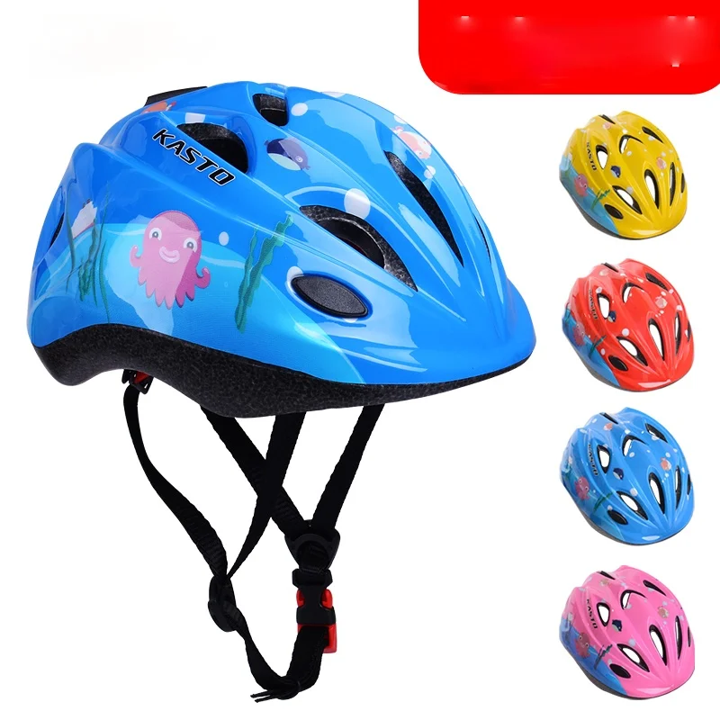 TT New Roller Skating Helmet Children's Bicycle Skateboard Skating Roller Skates Balance Car Adjustable