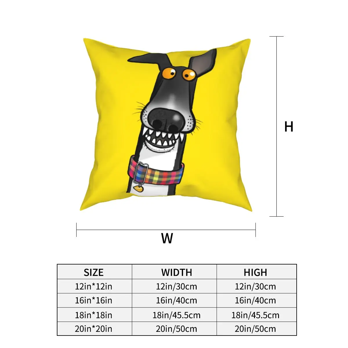 Teefs Pillowcases Couch Greyhound Skipworth Whippet Lurcher Dog Galgo Cushion Case Cute Pillow Cover 45*45cm