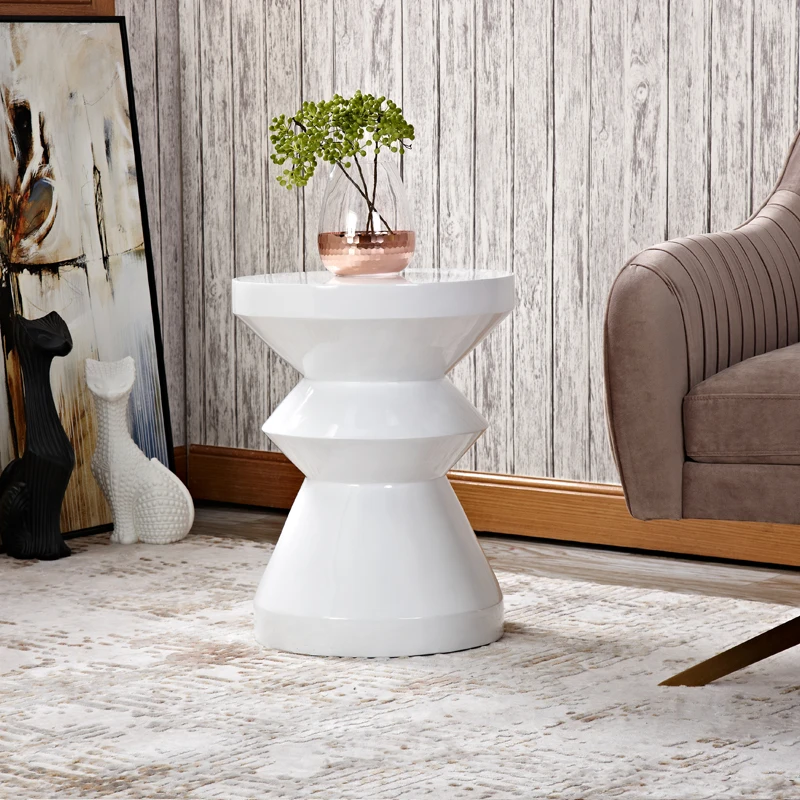 Simple Sofa Side Corner Table ,Fashion Bedroom Bedside Balcony Casual Small Coffee Table ,Model Room Hotel Small Furniture image 3