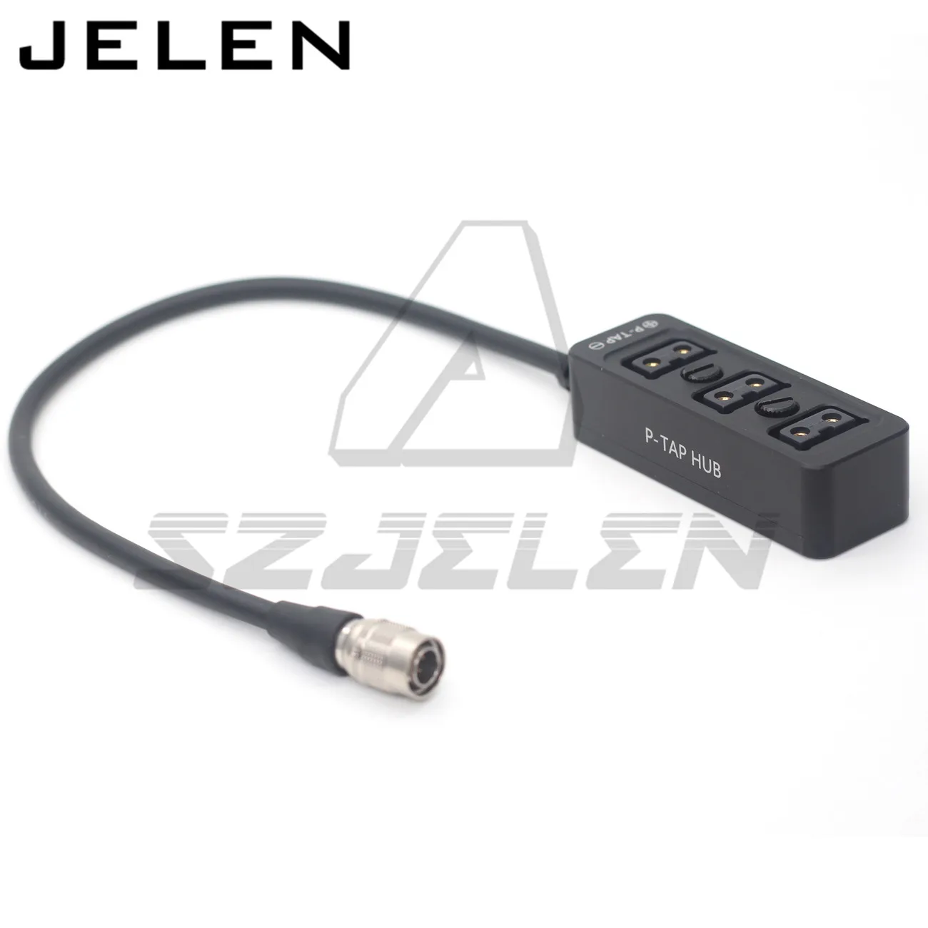 Sony Arri-câmera Amira xt Hirose 4pin 12v Potência para Modos Divisor de Três Vias Capa de Metal com Parafuso de 4