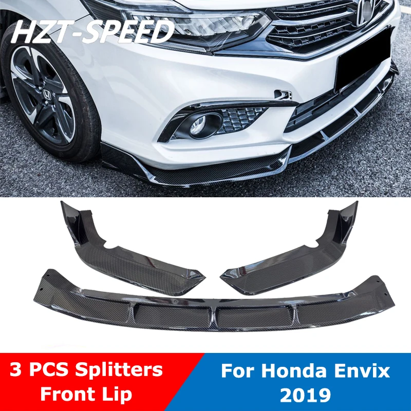 

3 PCS ABS Small Car Body Kit Anti-collision Front Bumper Lip Spoiler Diffuser Shovel For Honda ENVIX 2019