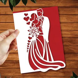 Couple Wedding Valentine's Day Invitation Metal Cutting Dies Stencil Scrapbooking DIY Album Paper Card Embossing Decor Craft