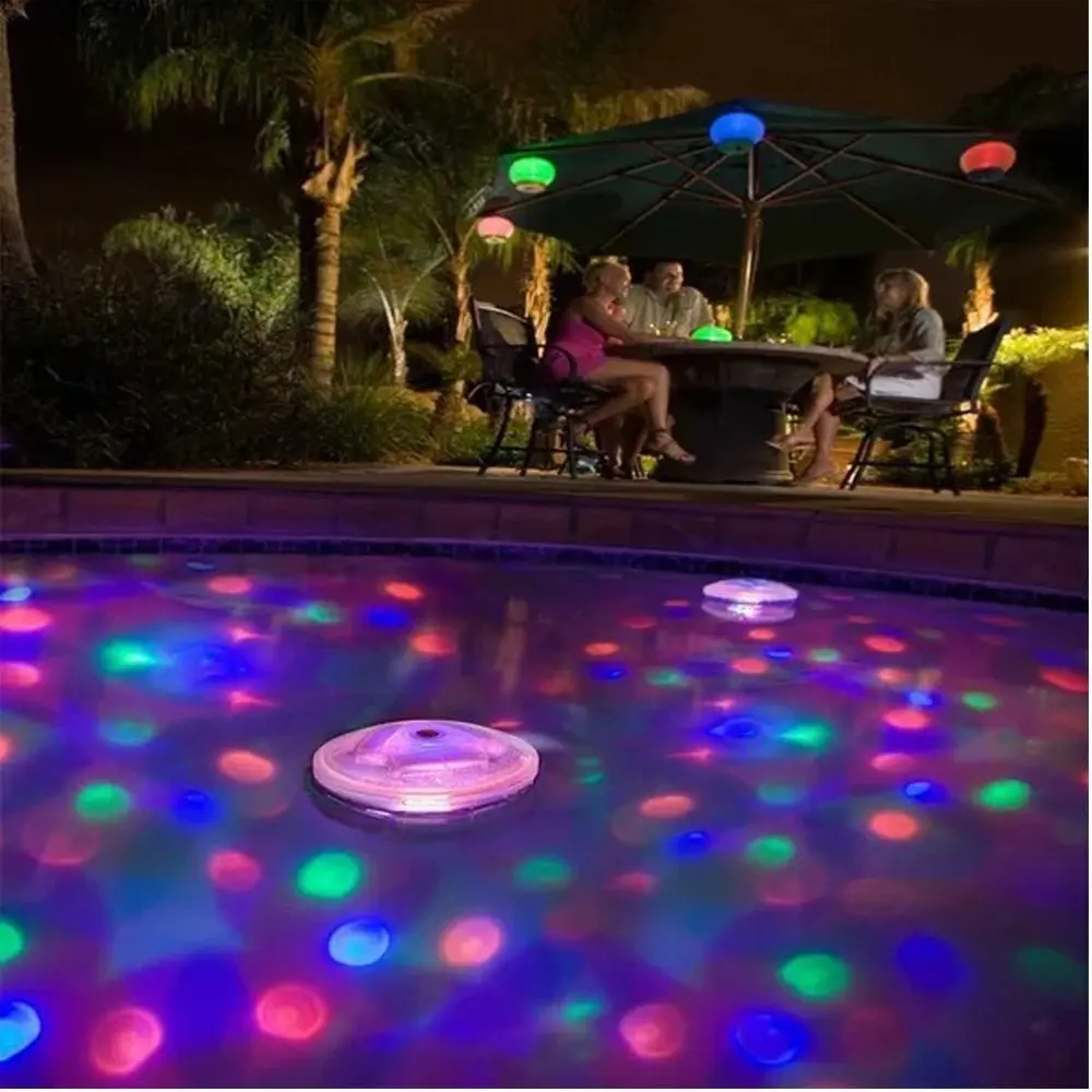 LED colorato RGB baby plastica impermeabile bagno giocattolo luce serbatoio di pesce vasca da bagno luce immersione paesaggio luce serbatoio di pesce luce