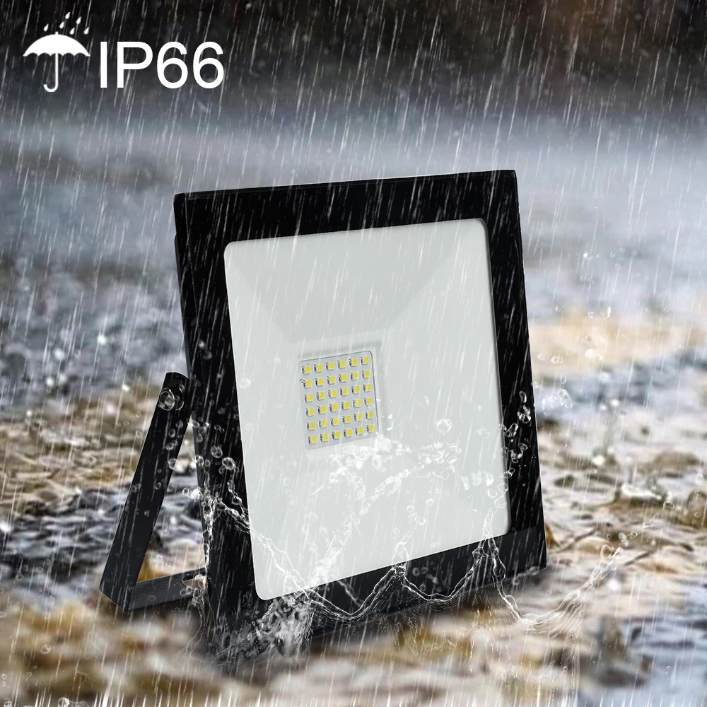 LED Flood Light AC220V 10W 20W 30W 50W 100W High Brightness IP66 Waterproof Outdoor Lighting LED Spotlight Wall Floodlights