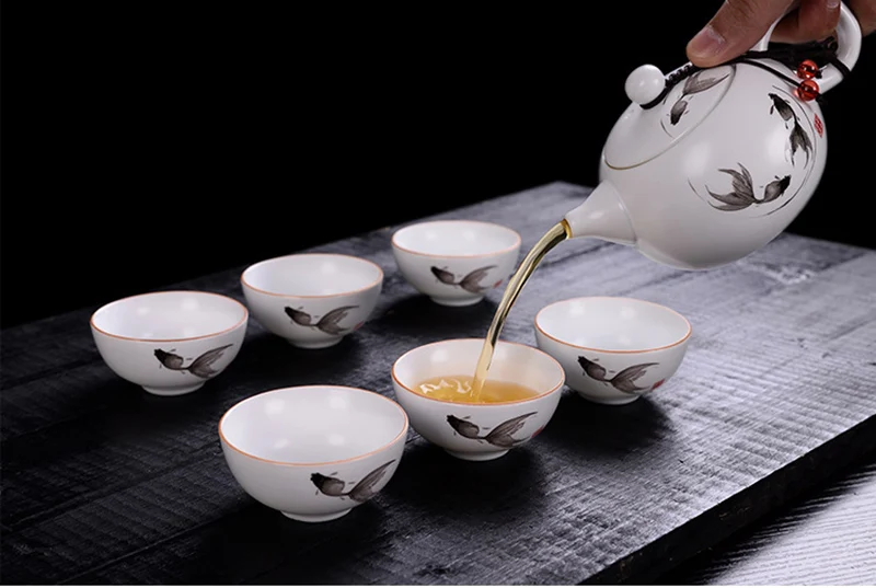 Ding Kiln White Matte Ceramic Tea pot,Kung Fu Teapot,Handmade kettle kung fu teapot tea ceremony puer teapot 180ml