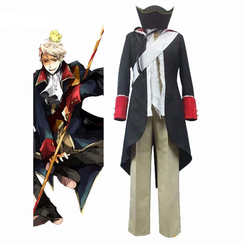 

Free Shipping New Axis Powers Military Uniform Unisex Hetalia Prussia Halloween Cosplay Costume Any Size For Halloween