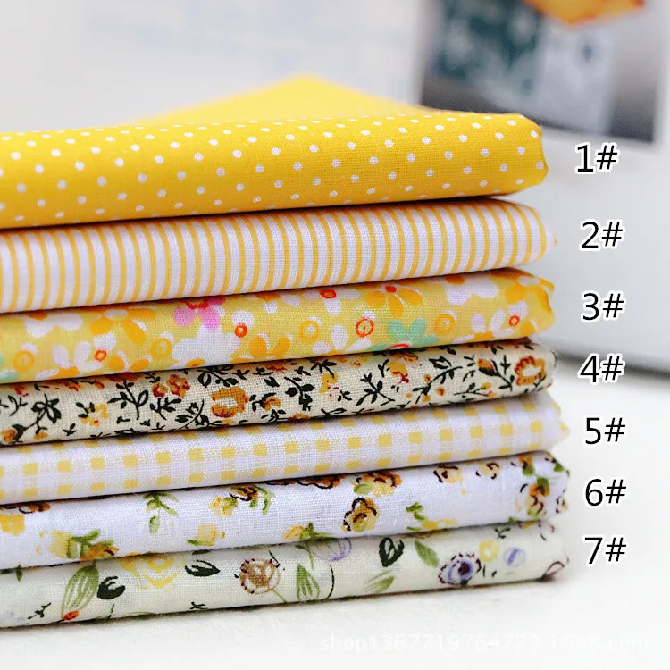 25*25cm Fabric Printed Cloth Sewing Fabrics For Patchwork Needlework DIY Handmade Doll Clothes Accessories