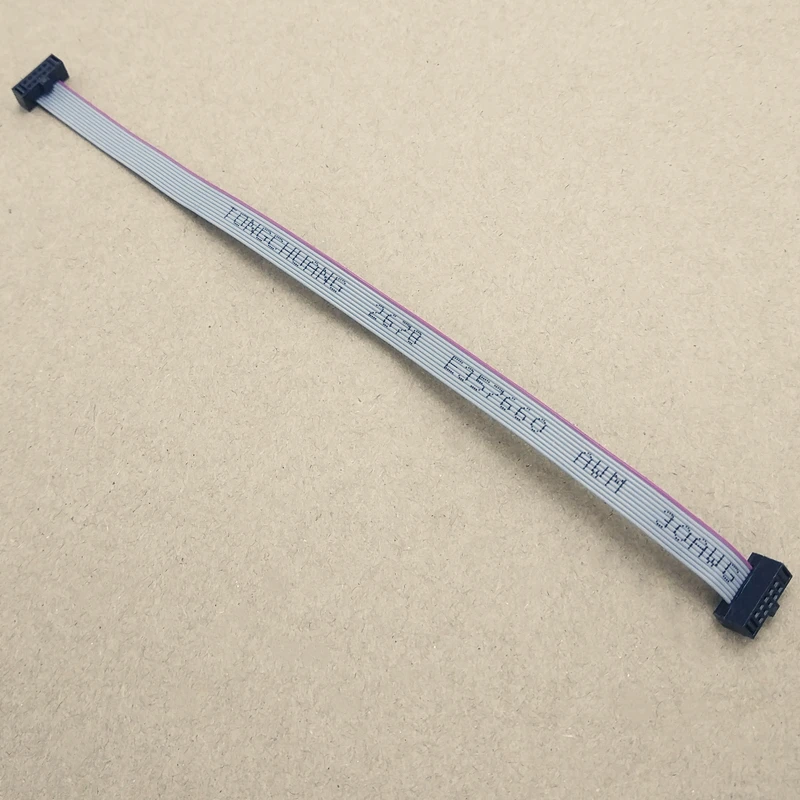 10pcs 15Cm 10-Pin 1.27mm Pitch IDC Socket Extension Flat Ribbon Cable Wire for ISP JTAG