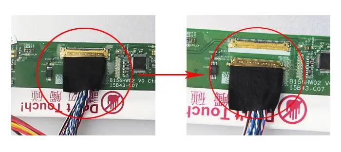 Kit für LTN156AT05-001/301/601/701/b01/b02/f01/h01/j01/s01/t01 1366*768 wled vga dvi m. nt68676 Controller Board HDMI-kompatibel