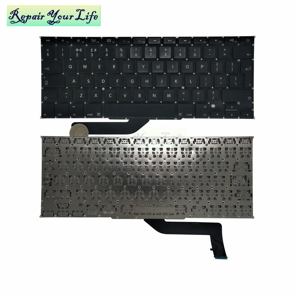 New UI backlight keyboard for Macbook Pro Retina 15.4 inch A1398 laptop MC975 MC976 ME664 Mid 2012-2015 computers keyboards sale