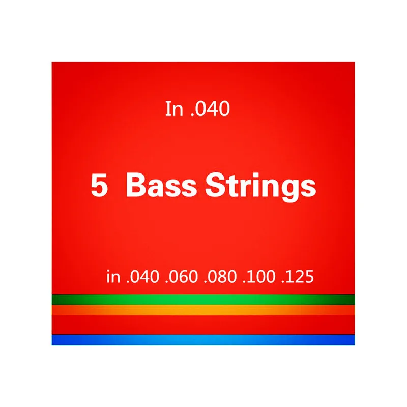 4 5 Strings Bass Guitar Strings  .040-.125 Electric Bass Strings Guitar Parts Wholesale Musical Instruments Accessories