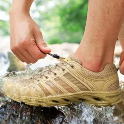 Sapatos impermeáveis ultra leves, Sapatos de esportes aquáticos antiderrapantes, Malha de caminhada de verão, Sapato Aqua de pesca respirável, Secagem rápida, Ao ar livre