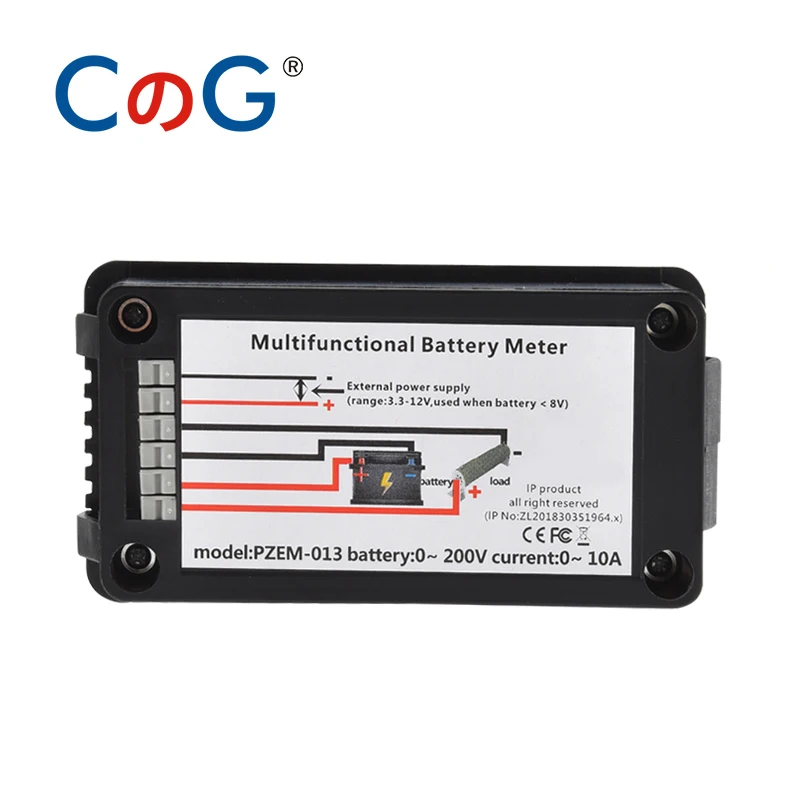 Imagem -05 - Digital Lcd Tensão Atual Medidor Detector de Energia de Energia Amper Shunt Voltímetro Amperímetro dc 10a 50a 100a 200v em 10a em 1