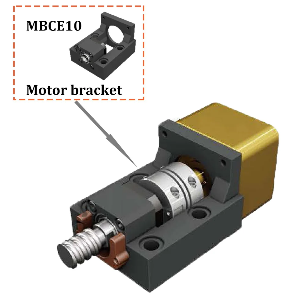 SYK MBCE10/12-Unité de Support d'Invite de Moteur Professionnel, pour Boîtier à Vis à Billes, Servomoteur Pas à Pas EF10/AF10/EF12/AF12 et Couremplaçant