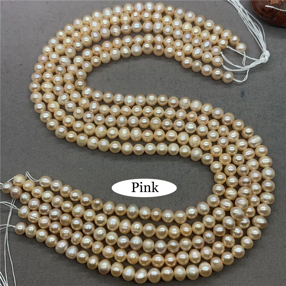 AA Freshwater Accidental Pearl Round Loose 9 Size 3 Colors Pearl Diy for Jewelry