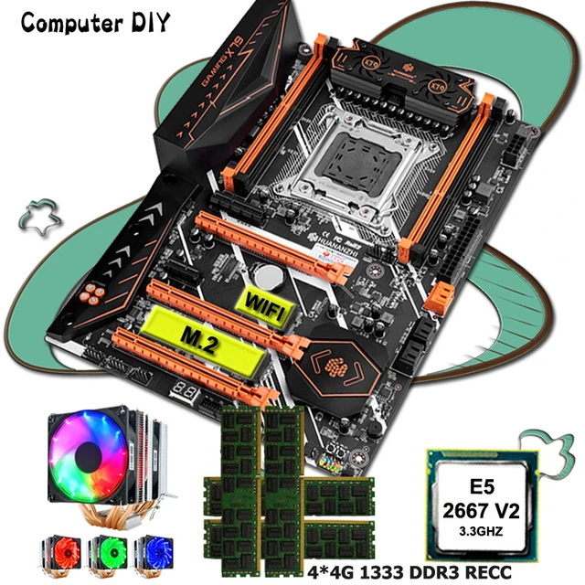 セット動作確認済み新品 X99マザーボード DUAL 哀しい CPU E5 2680v4 セット動作確認済み新品 X99マザーボード DUAL 哀しい CPU E5 2680v4