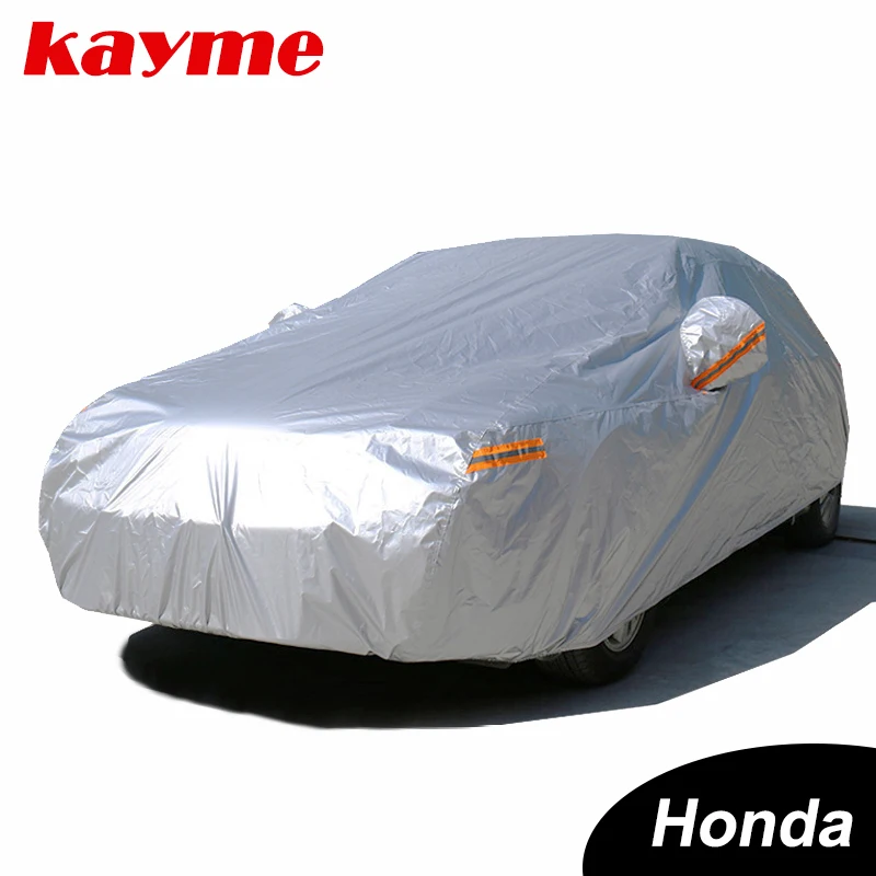 

Kayme Waterproof full car covers sun Rain protection car cover auto suv for honda accord city crv fit civic hrv jazz odyssey