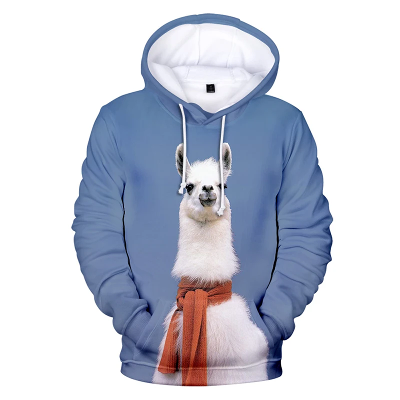 

Fashion Funny Cartoon Cute Alpaca Print 3d Hoodies Pullover Men Women Hoodie Hoody Tops Long Sleeve Unisex 3D Hooded Sweatshirts