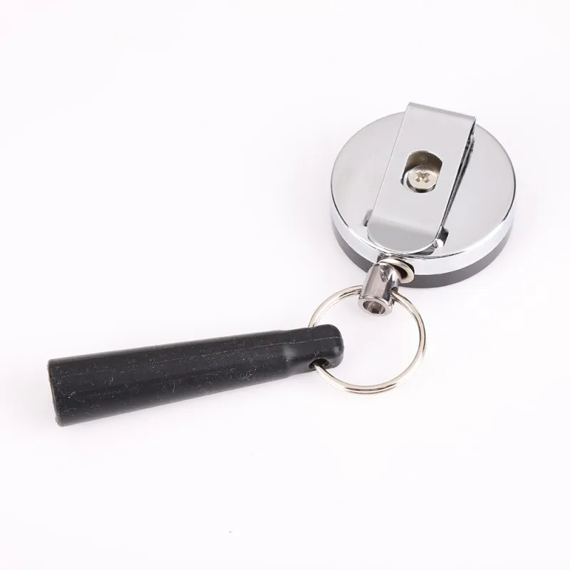 Camping Heavy Duty Retractable Pen Pull Holder Reel Carpenter Pencils Anti Lost Rope Key Ring Chain Belt Clip