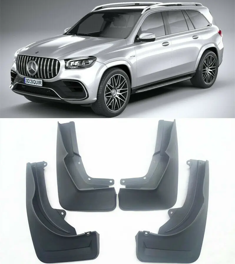 

4pcs/set Front Rear Mudguards Mud Flaps For 2020 Mercedes Benz GLS 450 GLS450 X167 Splash Guards mud flap fender Accessories