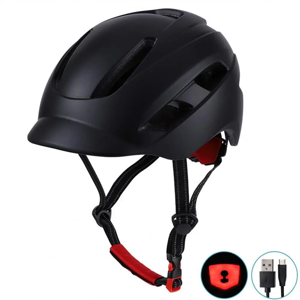 

70% Hot Sales!! In-mold Riding Safety Protective Helmet with USB Charging Light for Outdoor Sports