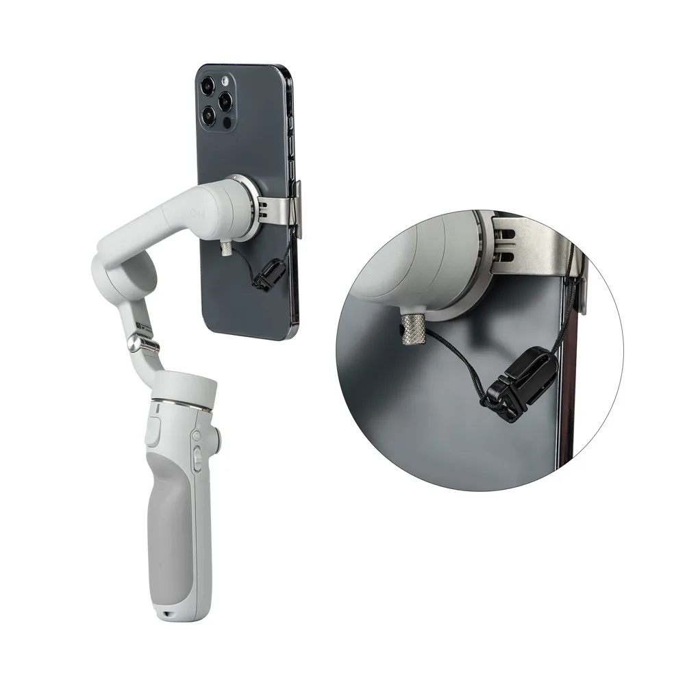 ل DJI OM4 SE 5 حامل هاتف كليب مكافحة خسر حبل حزام مكافحة قطرة ل DJI OM 4 oomo المحمول 3 4 5 كاميرا التوسع اكسسوارات