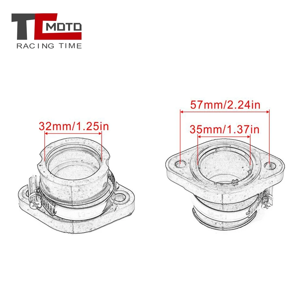 Motorcycle Carburetor Intake Manifold For Polaris 300 Xplorer 300 400L 250 Trail Blazer 250 Scrambler 250 Big Boss 250 300